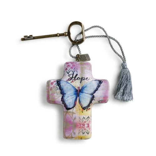 DEMDACO Artful Cross - Hope Butterfly