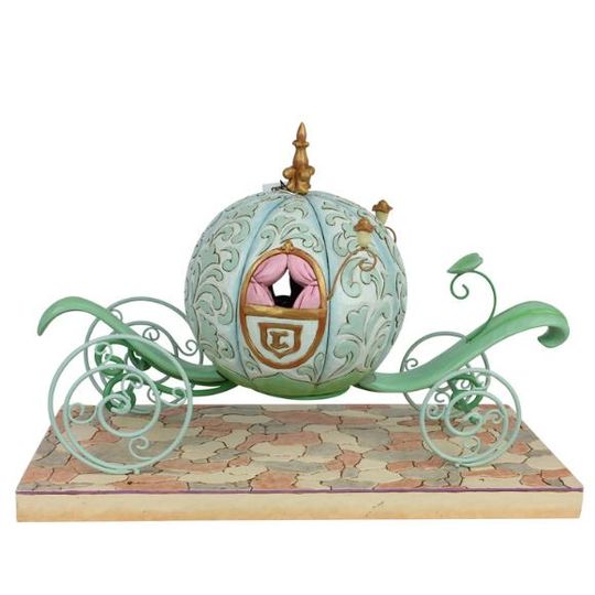 Signed by Jim Shore Disney Traditions Cinderella -Pumpkin Coach, Enchanted Carriage