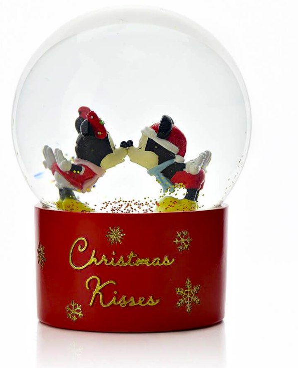 MICKEY CHRISTMAS: SNOW GLOBE 'CHRISTMAS KISSES'