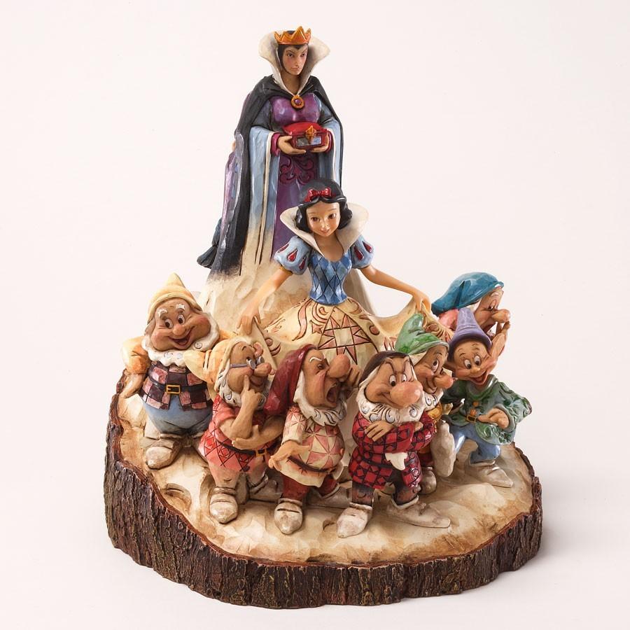 Jim Shore Disney Traditions -Carved By Heart - Snow White & Seven Dwarfs - The One That Started Them All