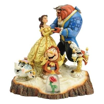 Jim Shore Disney Traditions - Carved By Heart - Beauty & the Beast Tale As Old As Time