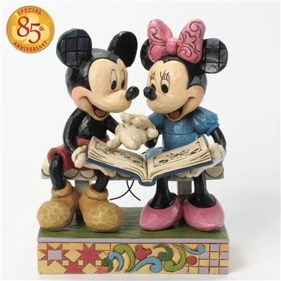 Jim Shore - Disney Traditions - Mickey & Minnie's 85th Anniversary Sharing Memories Figurine