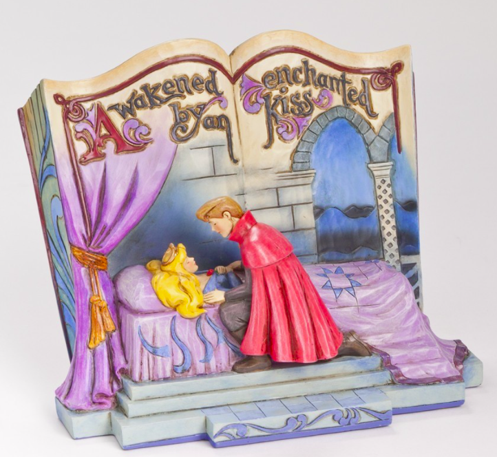 (PRE ORDER )Jim Shore Disney Traditions- Sleeping Beauty Awakened by an enchanting Kiss Storybook