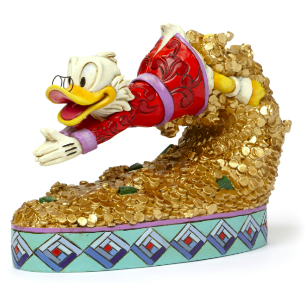 Jim Shore Disney Traditions Scrooge McDuck Treasure Dive