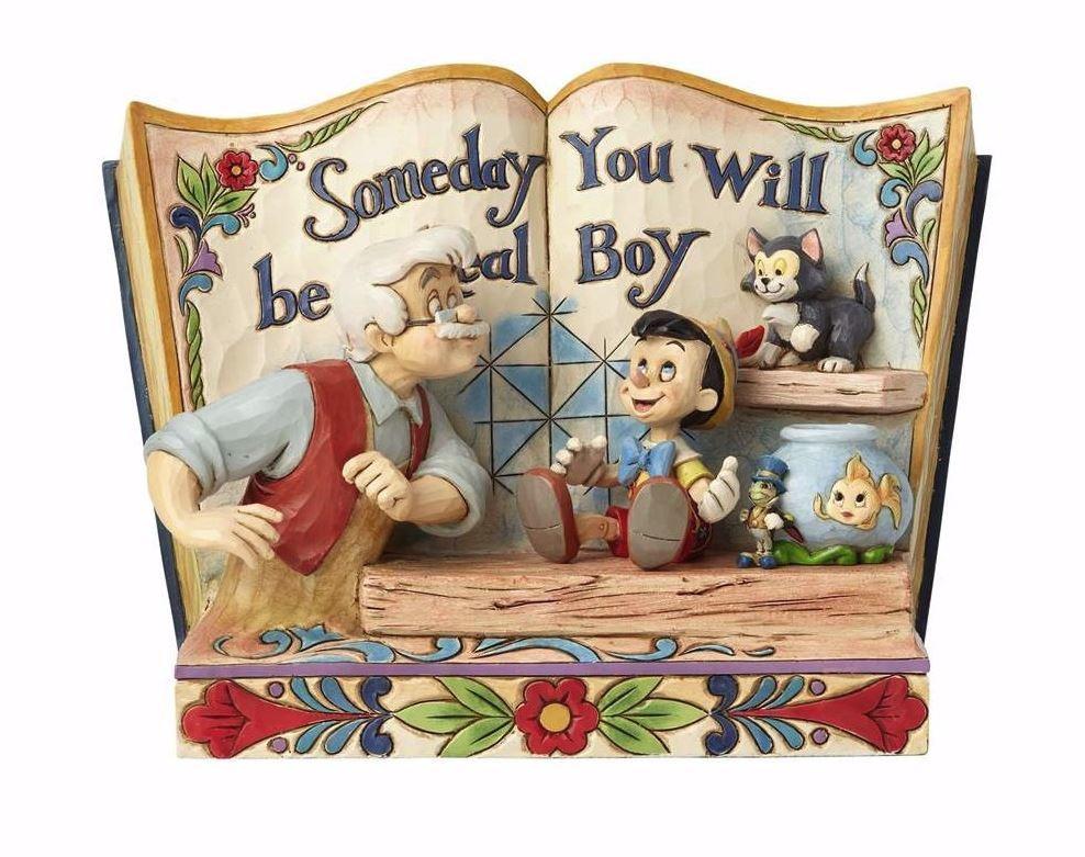 Jim Shore Disney Traditions Pinocchio -Someday You Will Be A Real Boy Storybook