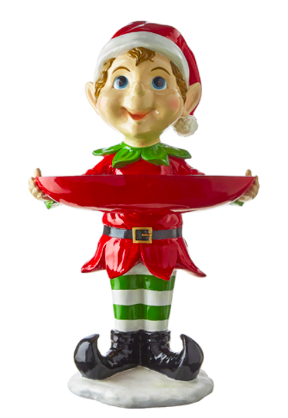 39.5" Elf With Bowl