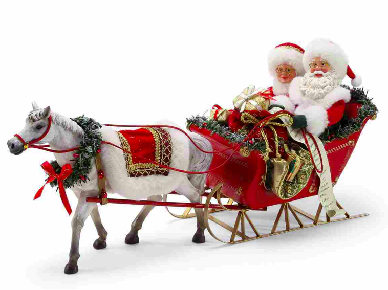 D56 Possible Dreams - 28cm/11" One Horse Open Sleigh