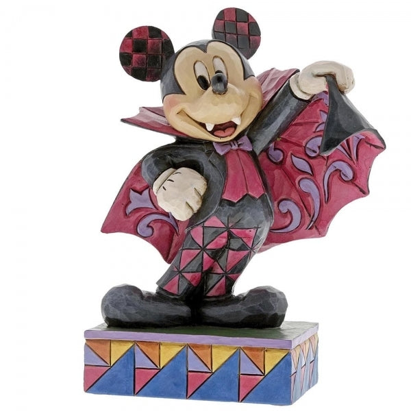 JIM SHORE DISNEY TRADITIONS - MICKEY MOUSE VAMPIRE COLOURFUL COUNT FIGURINE