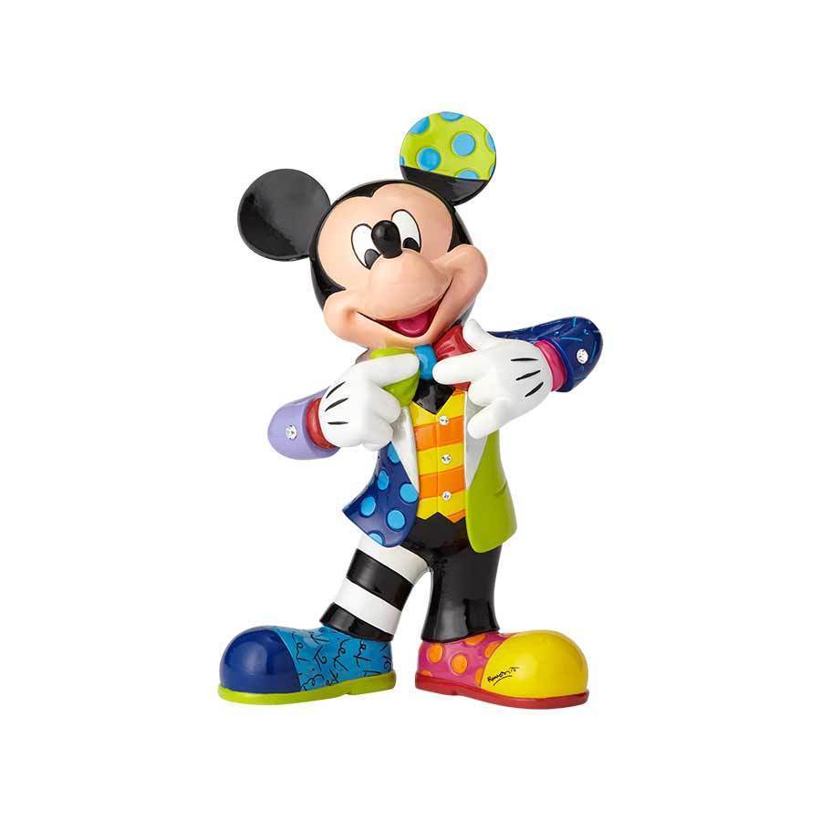 DISNEY BRITTO MICKEY MOUSE 90TH ANNIVERSARY FIGURINE WITH BLING - LARGE