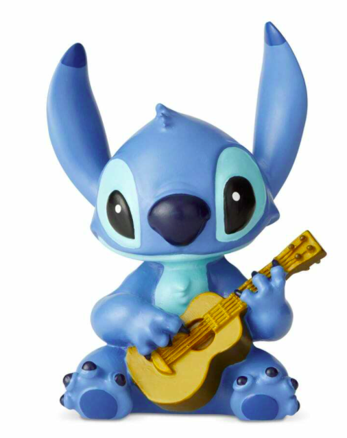 Stitch With Guitar Mini Figurine