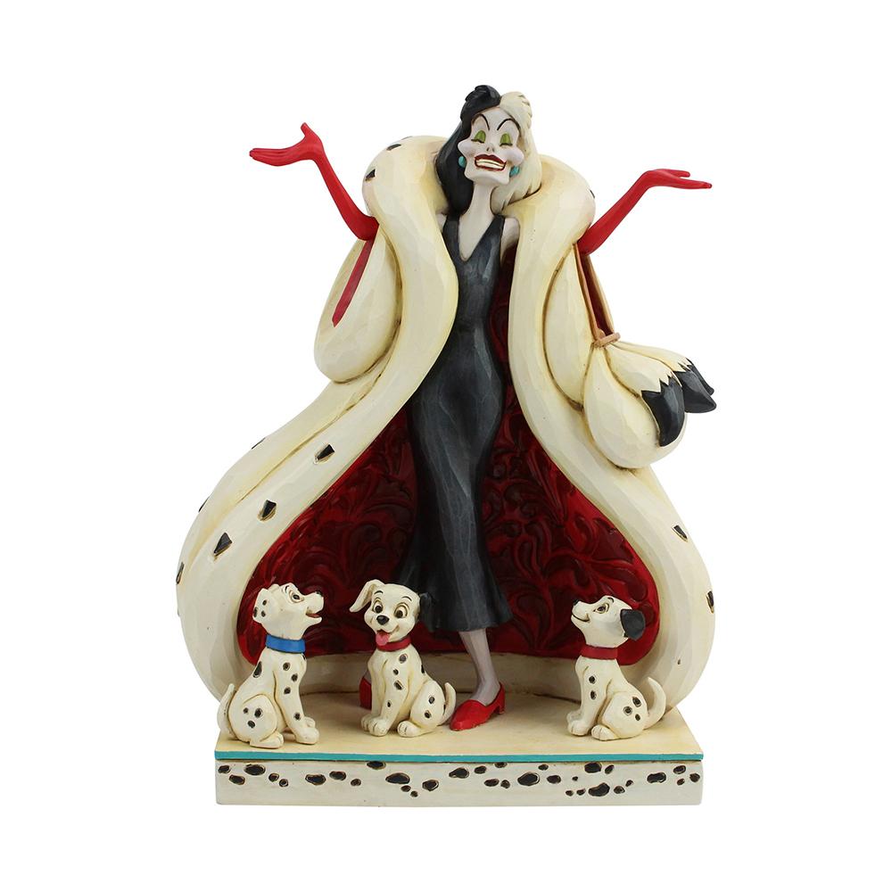 Jim Shore Disney Traditions - Cruella De Vil  with Puppies Figurine
