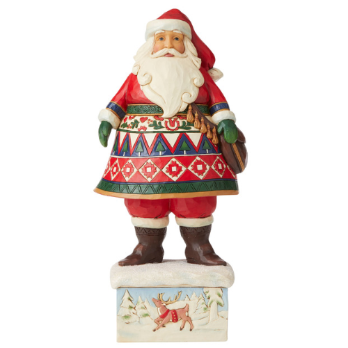 Jim Shore - Heartwood Creek - 25cm/10" Lapland Santa on Base
