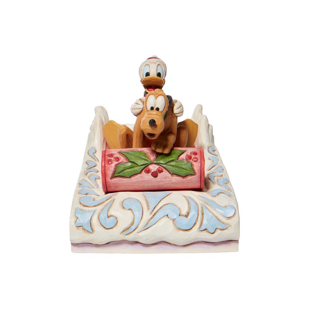 Jim Shore Disney Traditions - Donald & Pluto - A Friendly Race