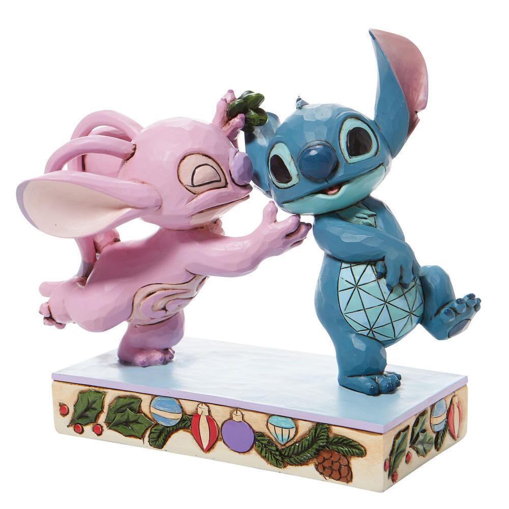 Jim Shore Disney Traditions - Lilo & Stitch - Mistletoe Kisses