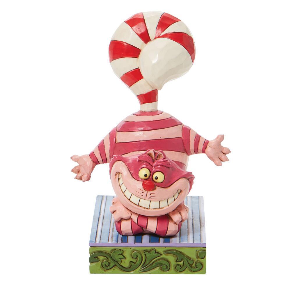 Jim Shore Disney Traditions - Cheshire Cat - Candy Cane Cheer