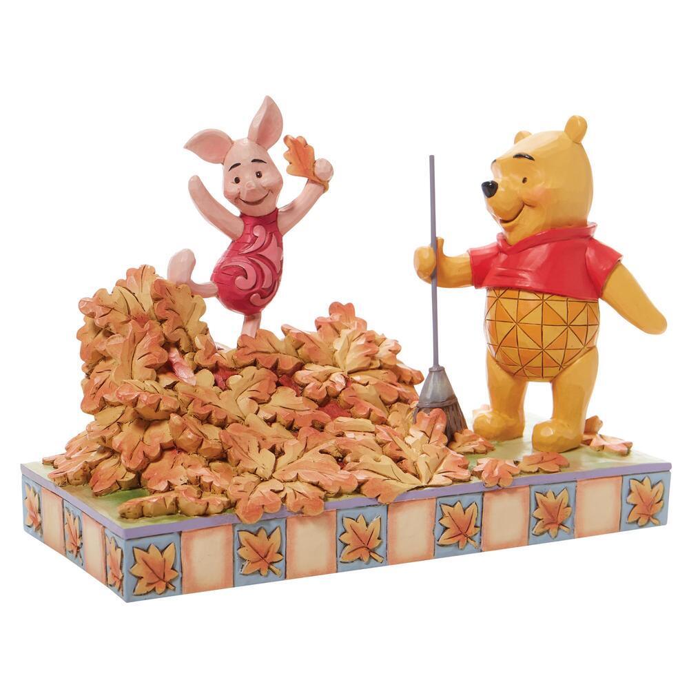 Jim Shore Disney Traditions - Pooh & Piglet - Jumping into Fall