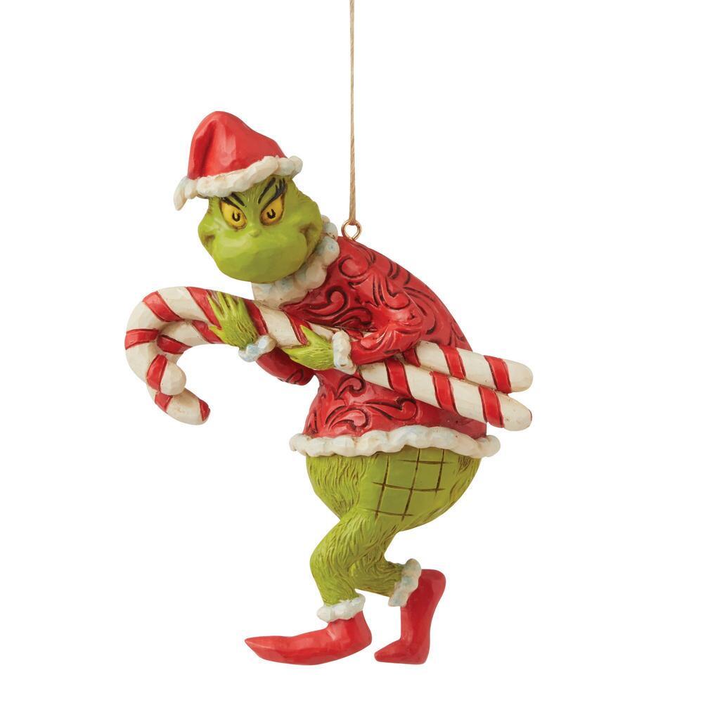 (Pre Order) Grinch by Jim Shore - 12cm Grinch Stealing Candy Canes HO