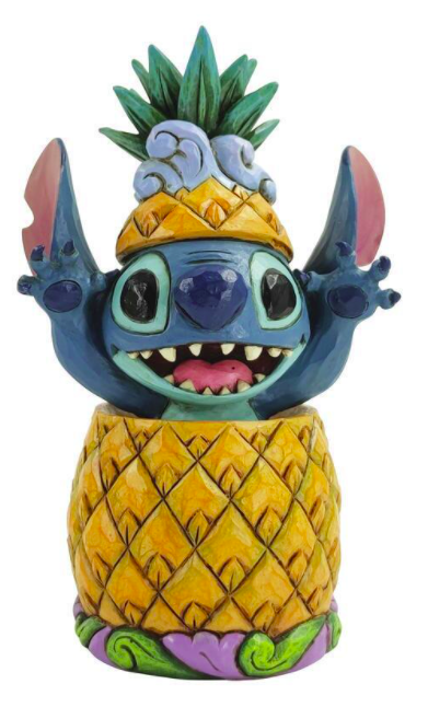 Jim Shore Disney Traditions Stitch In A Pineapple