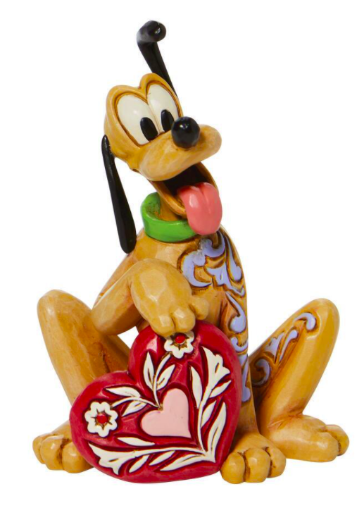 Jim Shore Disney Traditions Mini Pluto Love