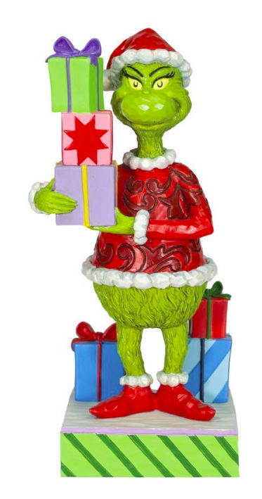 Grinch by Jim Shore - 20cm/8" Grinch Holding Presents