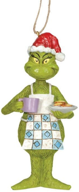 (Pre Order) Grinch by Jim Shore - 13.3cm/5.25" Grinch In Apron With Cookies HO
