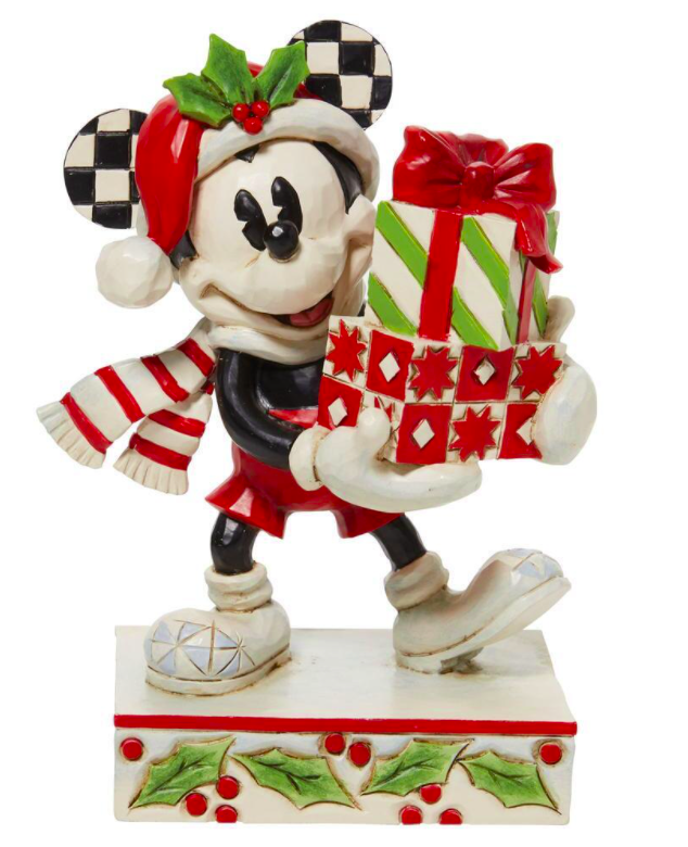 Jim Shore Disney Traditions Mickey Stacked With Presents