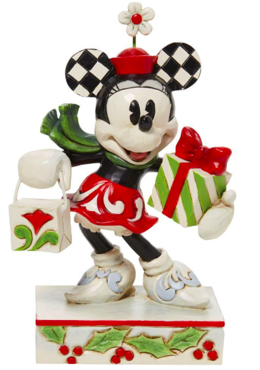 Jim Shore Disney Traditions Minnie With Bag & Gift – Panda Gifts Australia