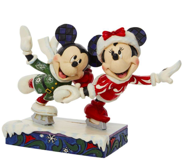 Jim Shore Disney Traditions Minnie & Mickey Ice Skating