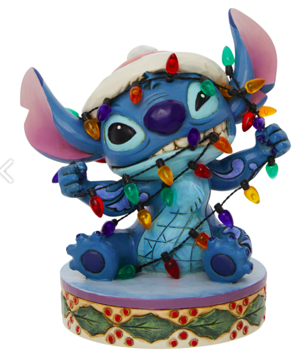 Jim Shore Disney Traditions Stitch In Lights