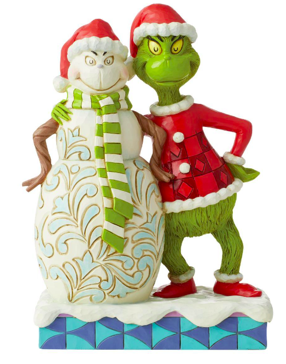Grinch by Jim Shore - 20cm Grinch with Grinchy Snowman