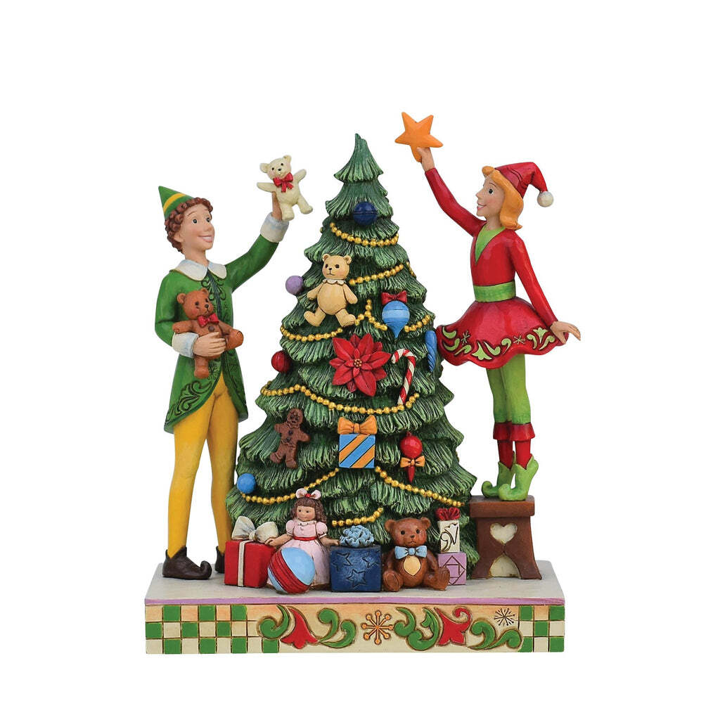 Elf by Jim Shore - Buddy & Jovie Decorating Tree