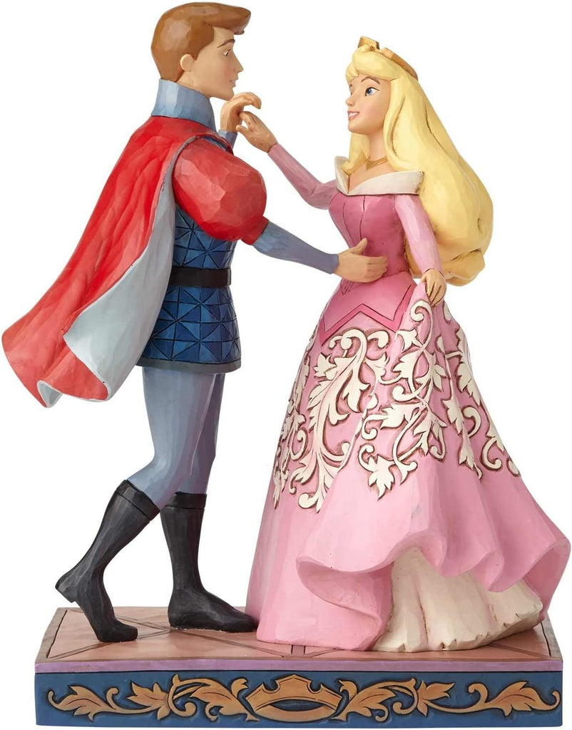 (Pre Order)Disney Jim Shore Traditions  Aurora and Prince Philip Dancing Figurine  Pink Dress