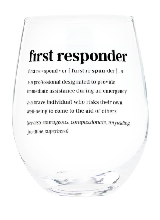 Defined Wine Glass - First Responder
