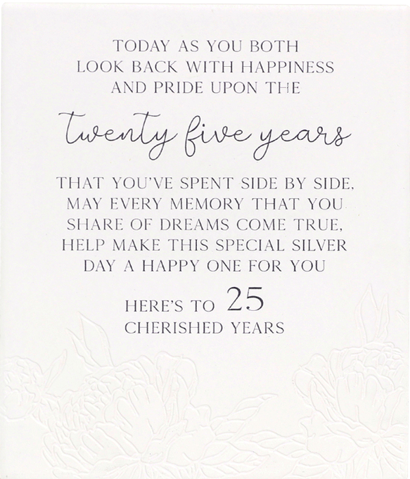 Anniversary 25 Verse