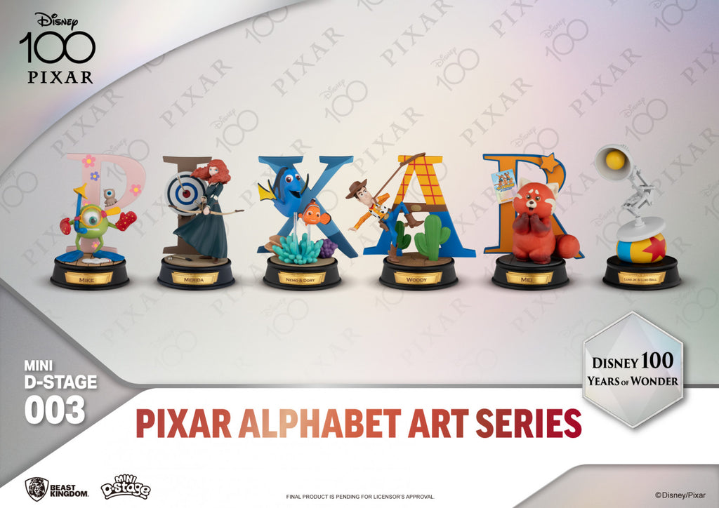 Beast Kingdom Mini D Stage Disney 100 Years of Wonder Pixar Alphabet Art Series Letter P