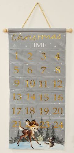 Bambi Fabric Hanging Advent Calendar