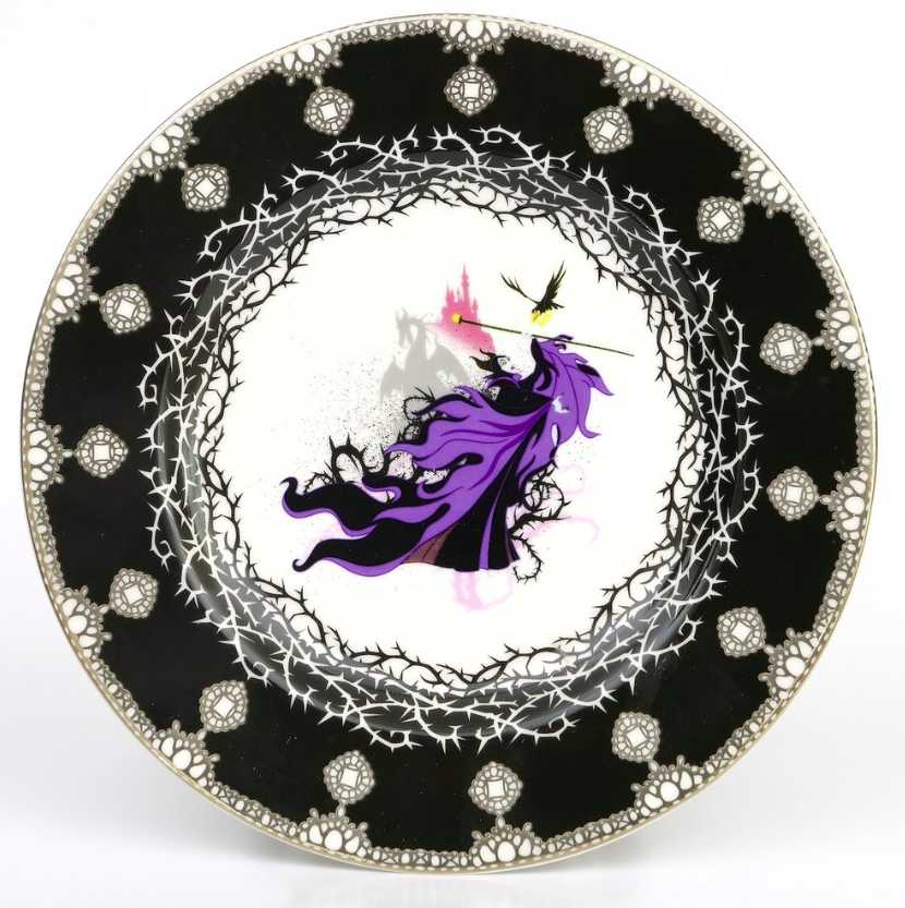 English Ladies Sleeping Beauty Maleficent Plate
