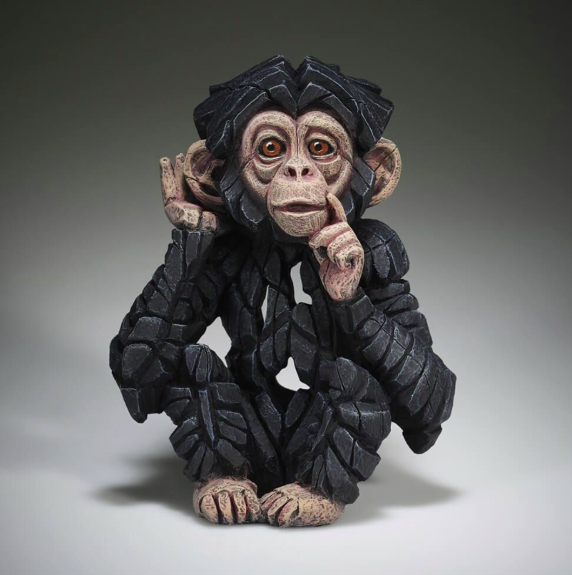 (Pre Order) Edge Sculpture -Hear No Evil Baby Chimp