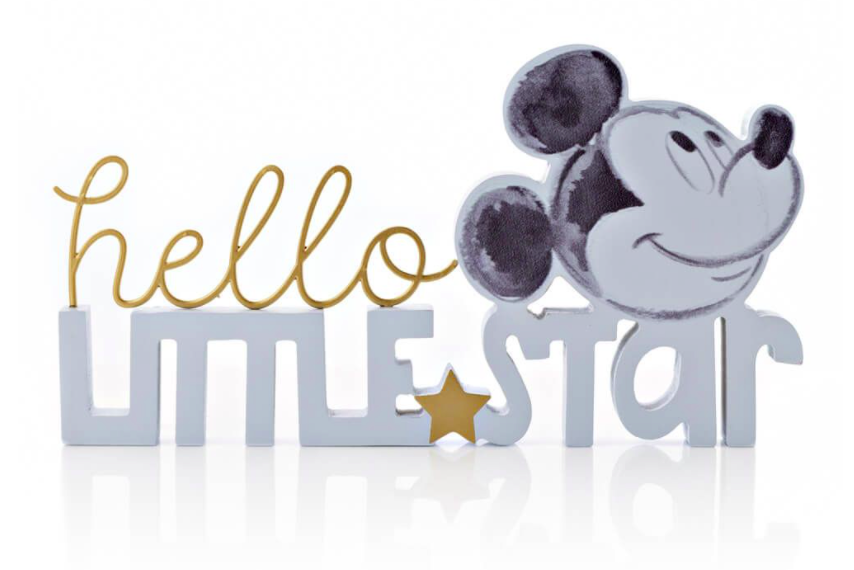 Word Plaque: Mickey Mouse Hello Little Star