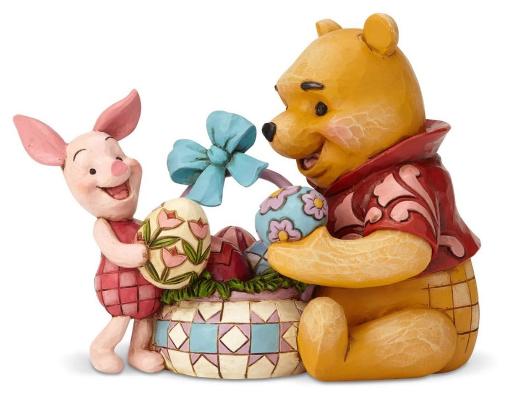 Jim Shore Disney Traditions Pooh and Piglet Easter Spring Suprise Figurine