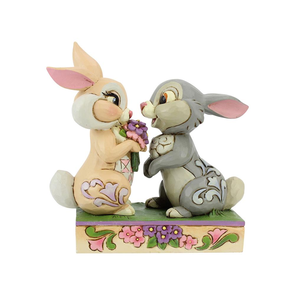 Jim Shore Disney Traditions Thumper and Blossum Bunny Bouquet