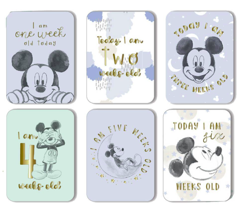 Mickey Mouse Milestone Cards