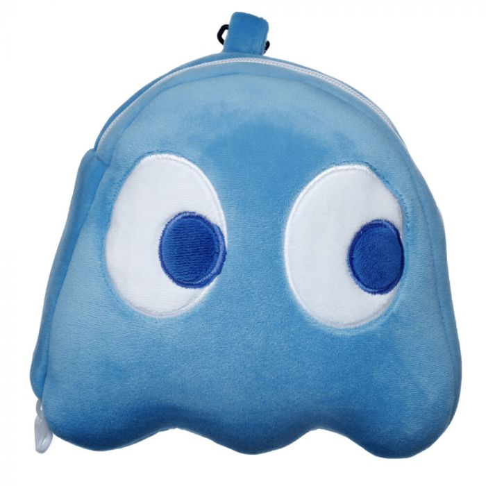 Pac-Man Blue Ghost Travel Pillow & Eye Mask Set