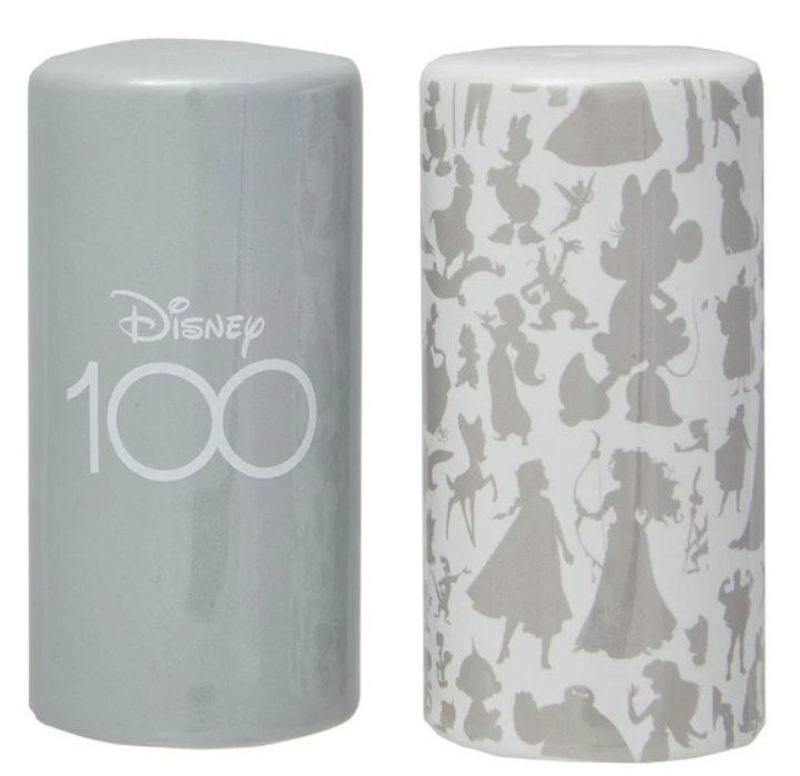 Disney Ceramic 100 Years Of Wonder Salt And Pepper Shakers