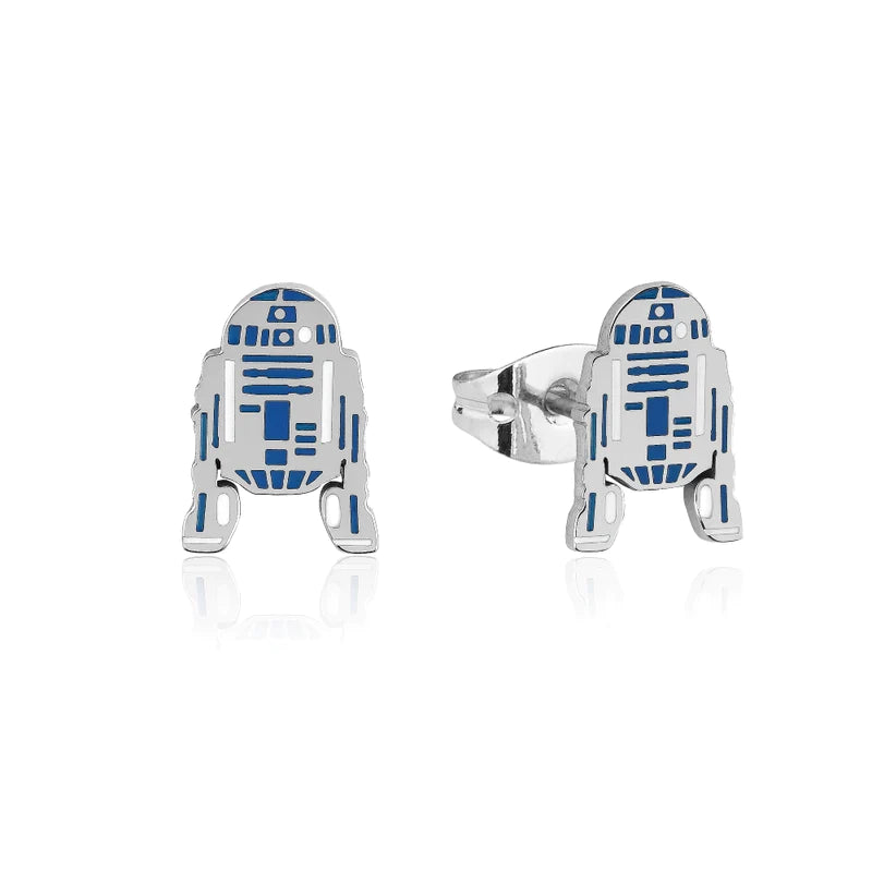 ECC R2-D2 Enamel Stud Earrings