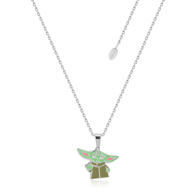 ECC Enamel Baby Yoda Necklace