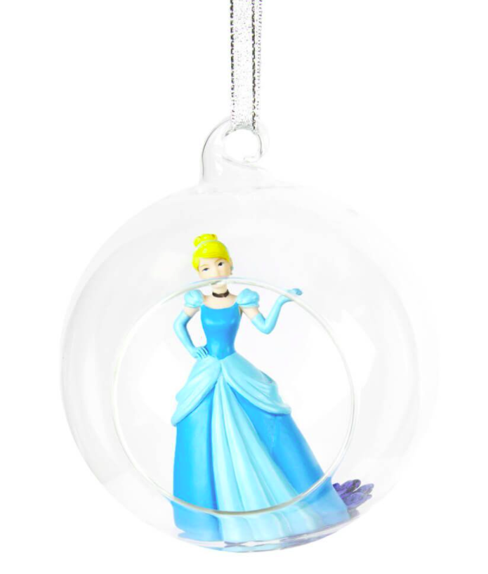 Cinderella 3D Glass Bauble