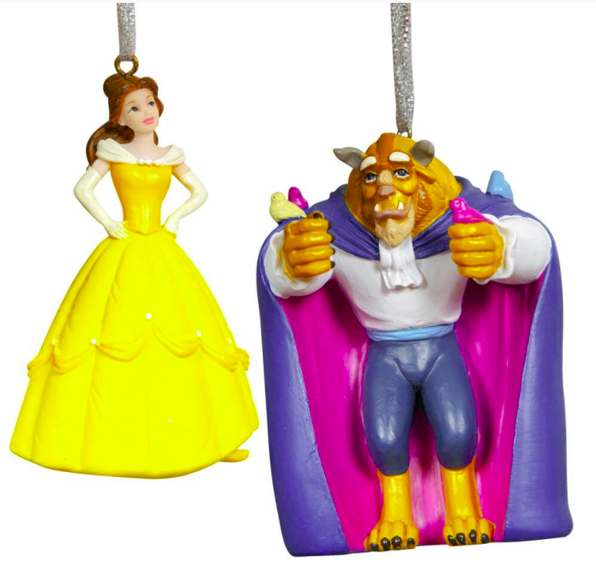Disney Beauty And The Beast Hanging Ornaments