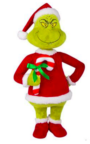 (Pre Order) HOLIDAY GREETER GRINCH WITH CANDY 57 CM H