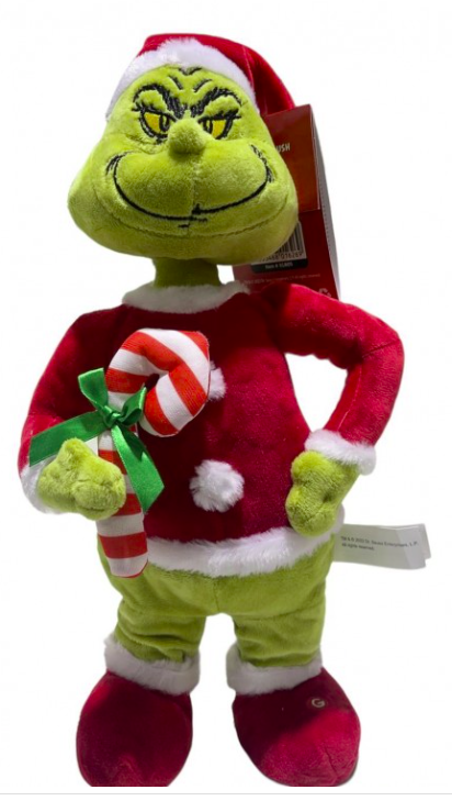 Happy Shuffle Grinch with Candy Cane